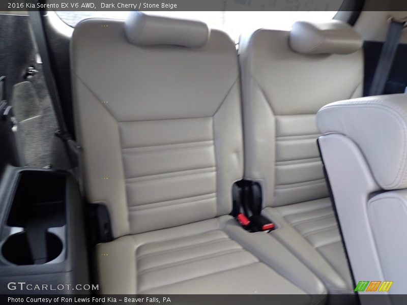 Dark Cherry / Stone Beige 2016 Kia Sorento EX V6 AWD