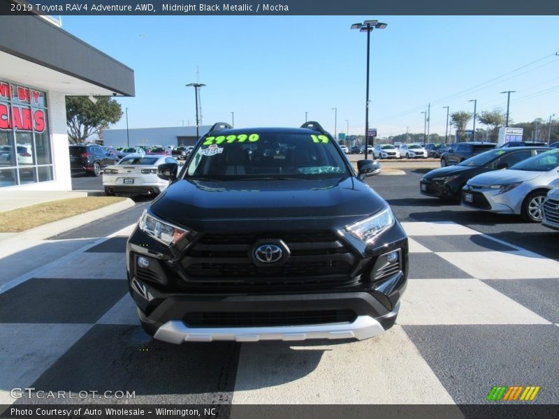 Midnight Black Metallic / Mocha 2019 Toyota RAV4 Adventure AWD