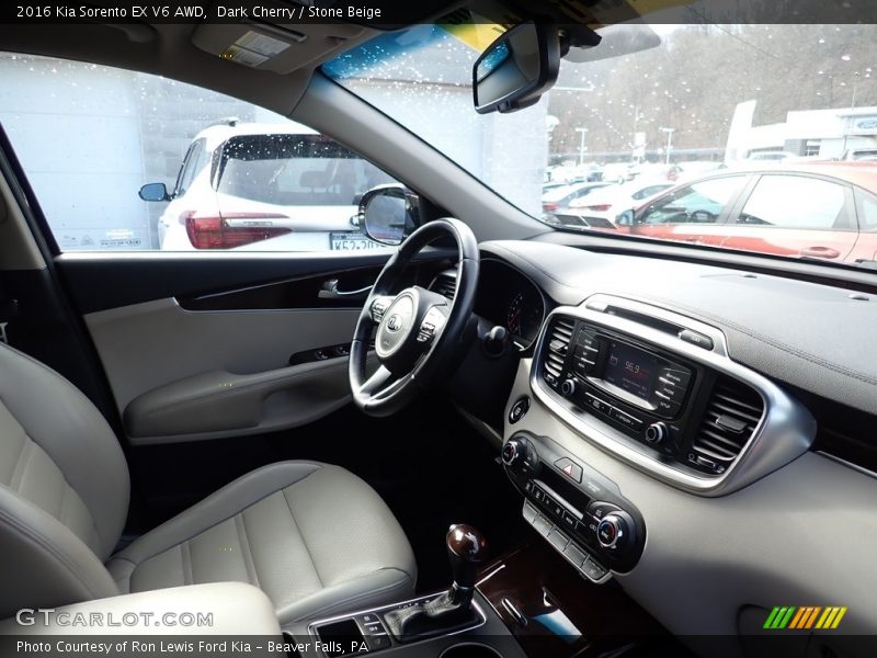 Dark Cherry / Stone Beige 2016 Kia Sorento EX V6 AWD