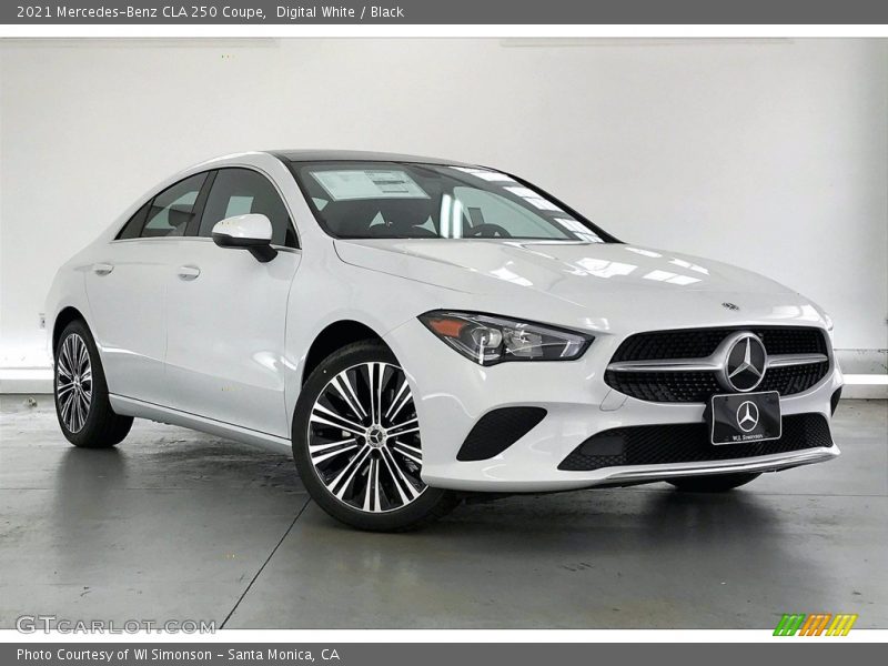 Digital White / Black 2021 Mercedes-Benz CLA 250 Coupe