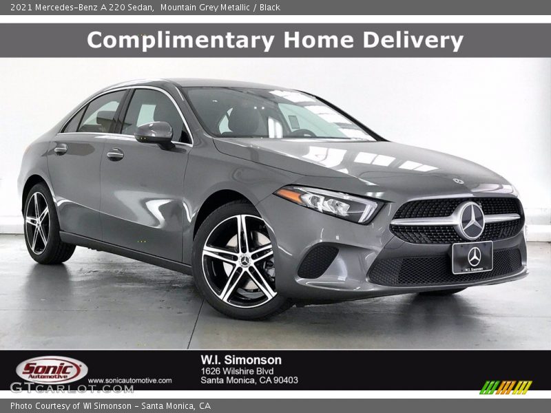 Mountain Grey Metallic / Black 2021 Mercedes-Benz A 220 Sedan