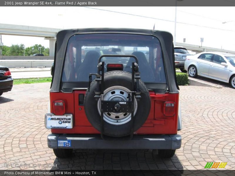 Flame Red / Agate Black 2001 Jeep Wrangler SE 4x4