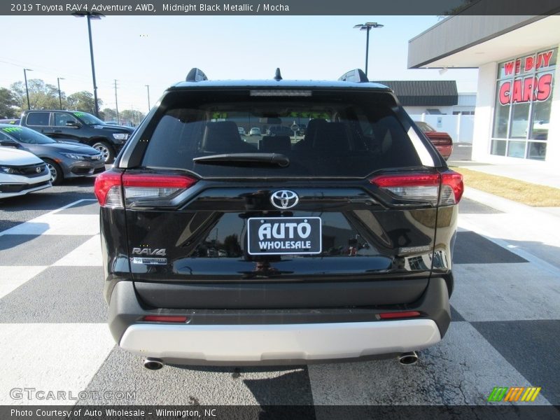 Midnight Black Metallic / Mocha 2019 Toyota RAV4 Adventure AWD