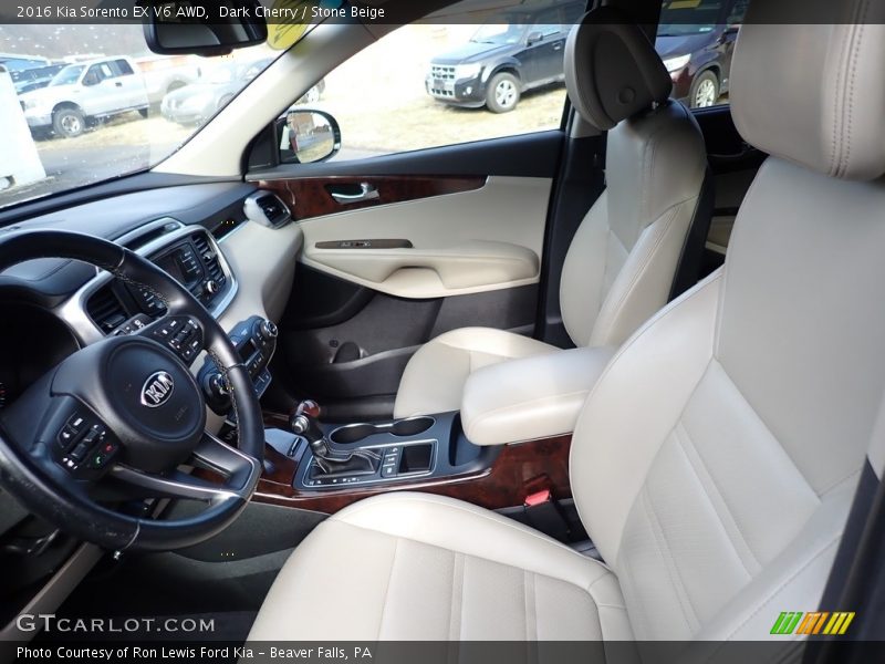 Dark Cherry / Stone Beige 2016 Kia Sorento EX V6 AWD