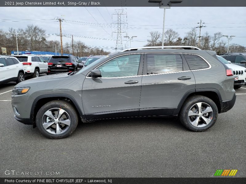 Sting-Gray / Black 2021 Jeep Cherokee Limited 4x4