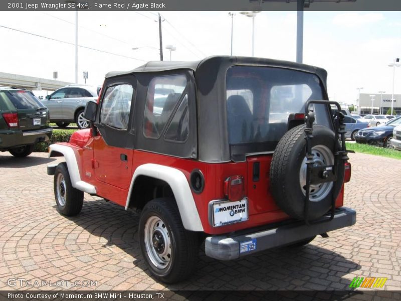 Flame Red / Agate Black 2001 Jeep Wrangler SE 4x4