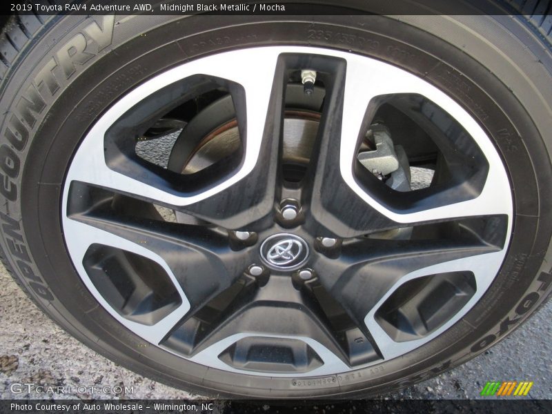 Midnight Black Metallic / Mocha 2019 Toyota RAV4 Adventure AWD