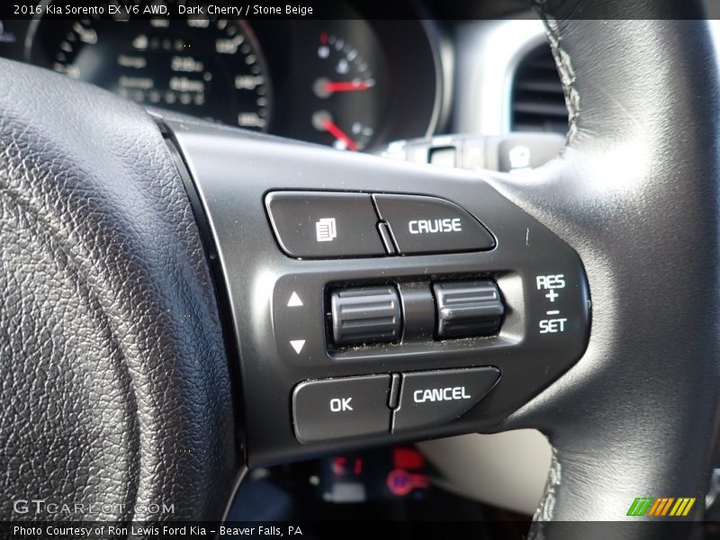 Dark Cherry / Stone Beige 2016 Kia Sorento EX V6 AWD