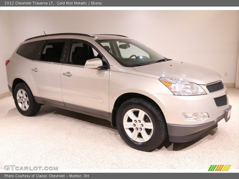Gold Mist Metallic / Ebony 2012 Chevrolet Traverse LT