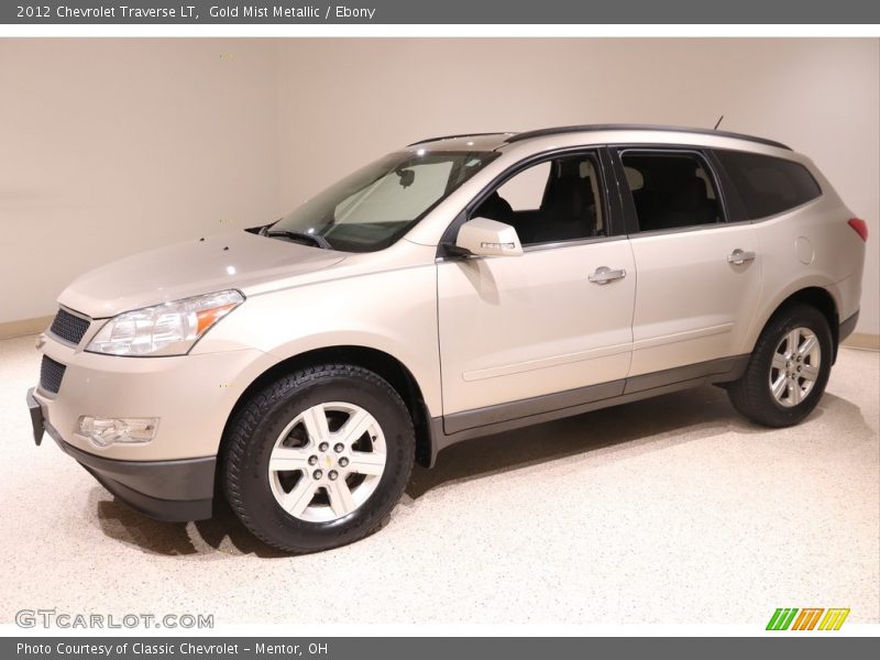 Gold Mist Metallic / Ebony 2012 Chevrolet Traverse LT