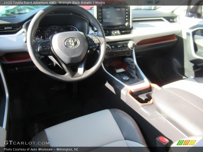 Midnight Black Metallic / Mocha 2019 Toyota RAV4 Adventure AWD