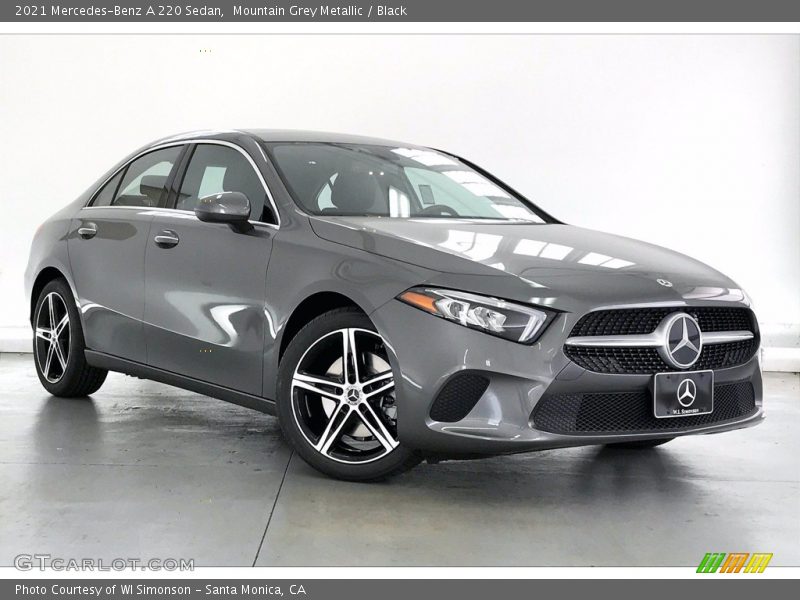 Mountain Grey Metallic / Black 2021 Mercedes-Benz A 220 Sedan