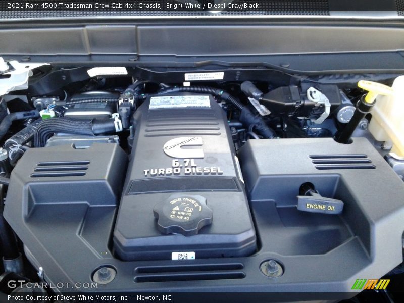  2021 4500 Tradesman Crew Cab 4x4 Chassis Engine - 6.7 Liter OHV 24-Valve Cummins Turbo-Diesel Inline 6 Cylinder