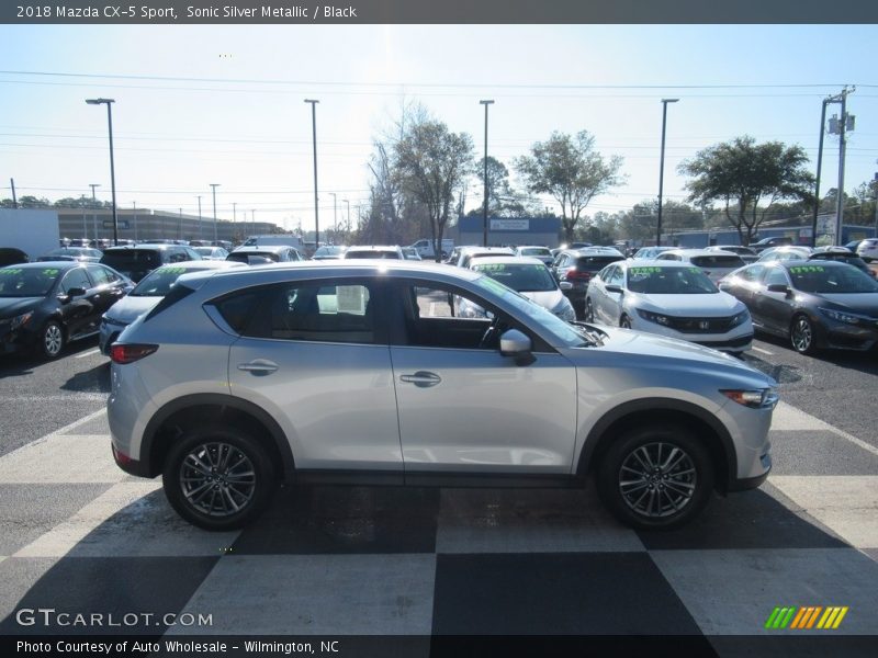 Sonic Silver Metallic / Black 2018 Mazda CX-5 Sport