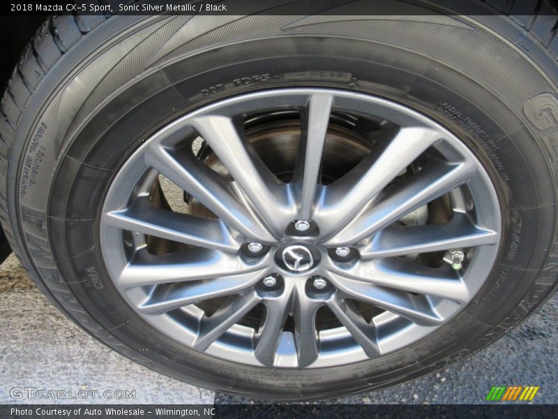 Sonic Silver Metallic / Black 2018 Mazda CX-5 Sport