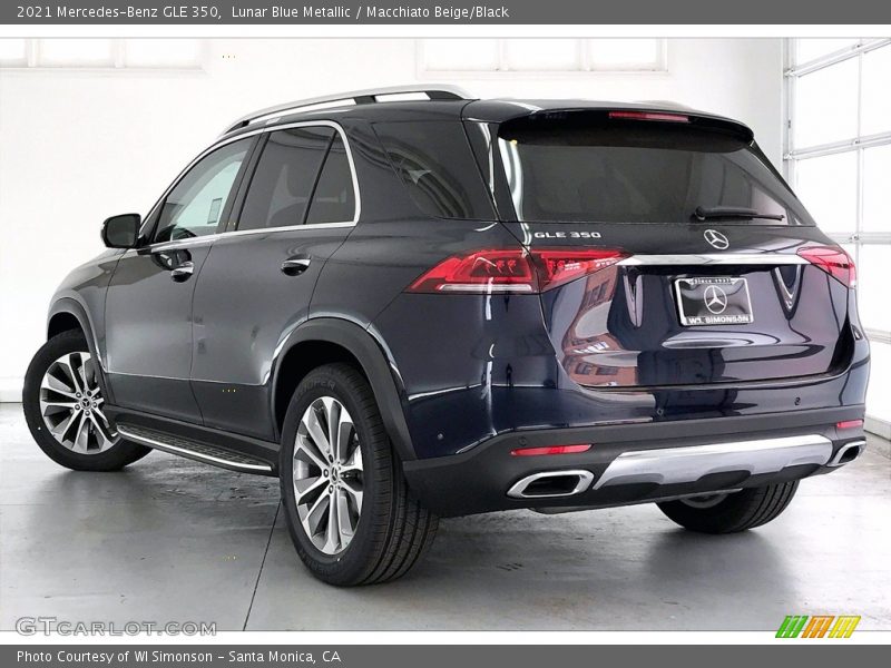 Lunar Blue Metallic / Macchiato Beige/Black 2021 Mercedes-Benz GLE 350