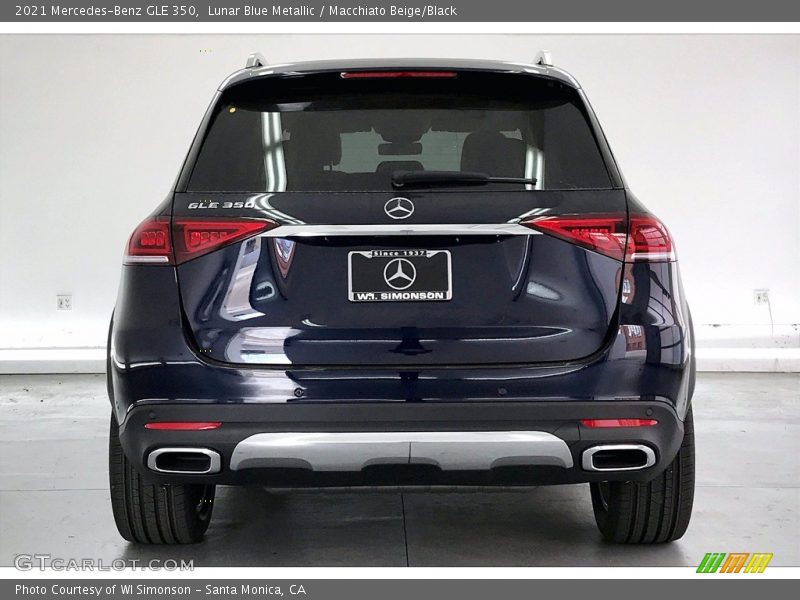 Lunar Blue Metallic / Macchiato Beige/Black 2021 Mercedes-Benz GLE 350
