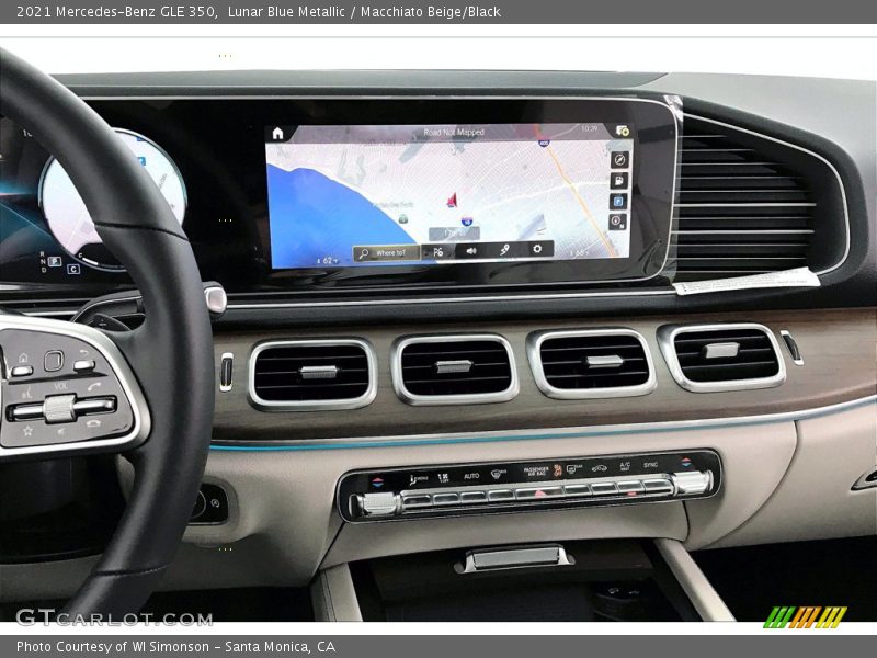 Lunar Blue Metallic / Macchiato Beige/Black 2021 Mercedes-Benz GLE 350