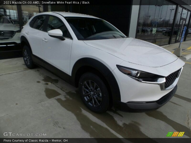 Snowflake White Pearl Mica / Black 2021 Mazda CX-30 AWD
