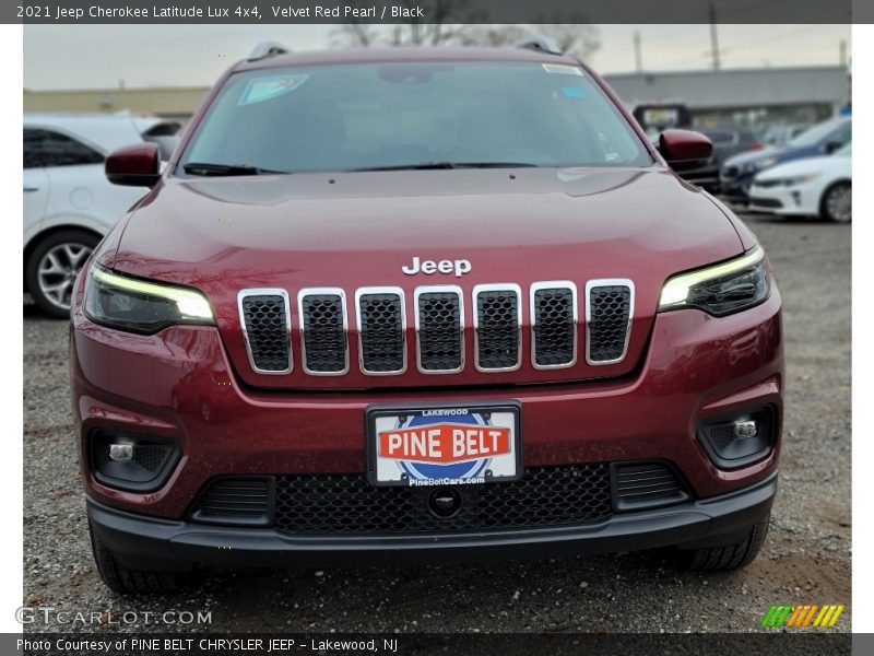 Velvet Red Pearl / Black 2021 Jeep Cherokee Latitude Lux 4x4