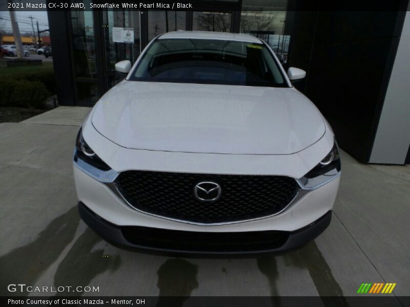 Snowflake White Pearl Mica / Black 2021 Mazda CX-30 AWD