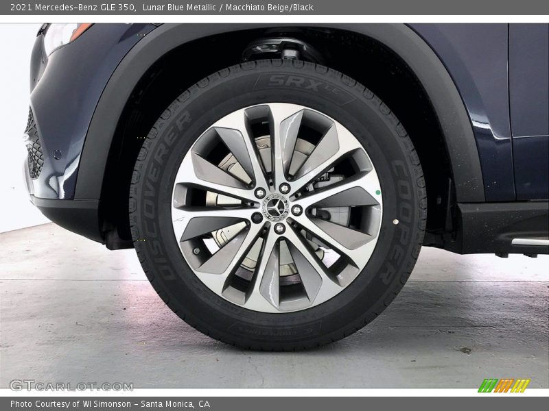Lunar Blue Metallic / Macchiato Beige/Black 2021 Mercedes-Benz GLE 350