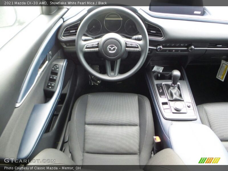 Snowflake White Pearl Mica / Black 2021 Mazda CX-30 AWD