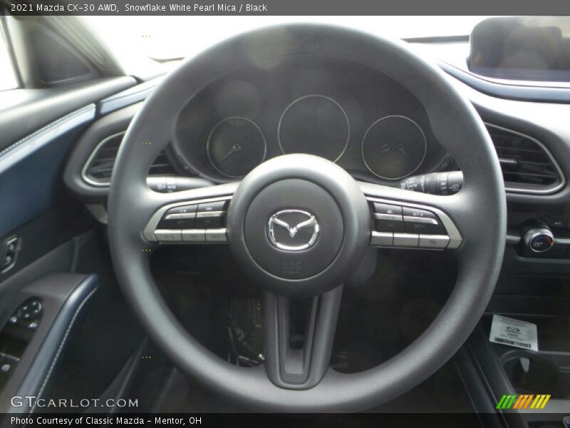 Snowflake White Pearl Mica / Black 2021 Mazda CX-30 AWD