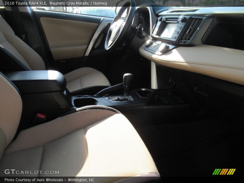 Magnetic Gray Metallic / Nutmeg 2018 Toyota RAV4 XLE