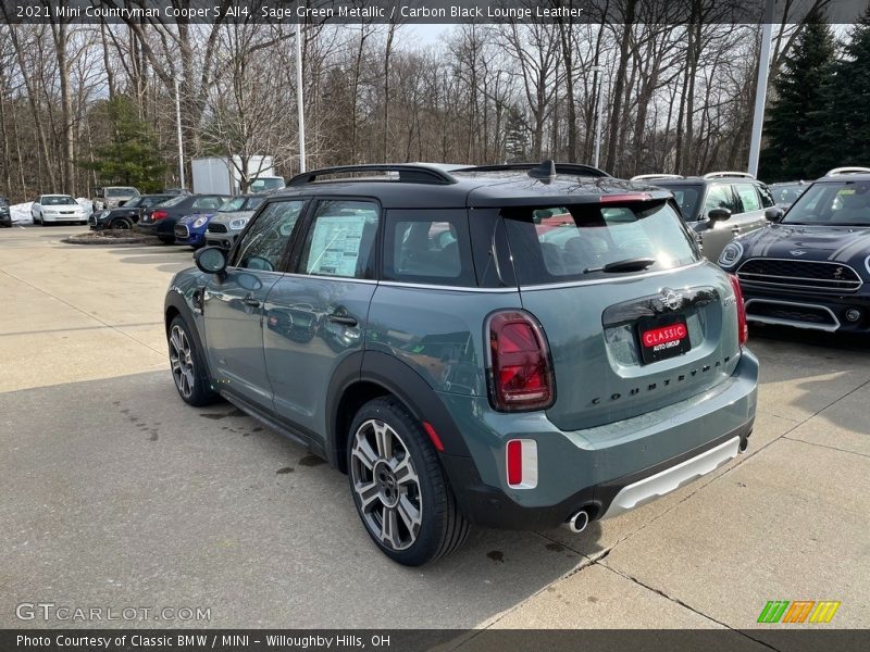 Sage Green Metallic / Carbon Black Lounge Leather 2021 Mini Countryman Cooper S All4