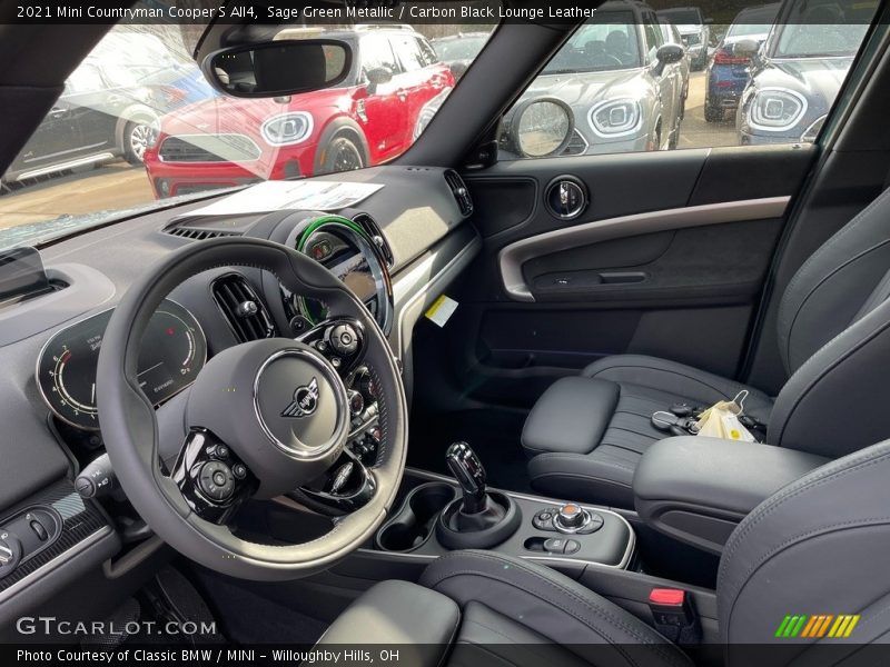  2021 Countryman Cooper S All4 Carbon Black Lounge Leather Interior