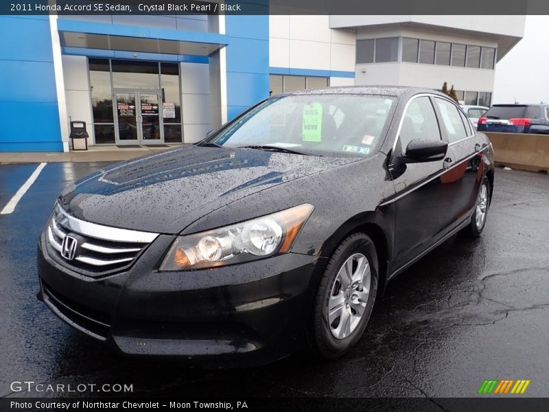 Crystal Black Pearl / Black 2011 Honda Accord SE Sedan