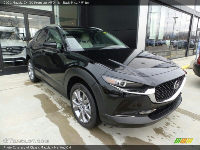 Jet Black Mica / White 2021 Mazda CX-30 Premium AWD