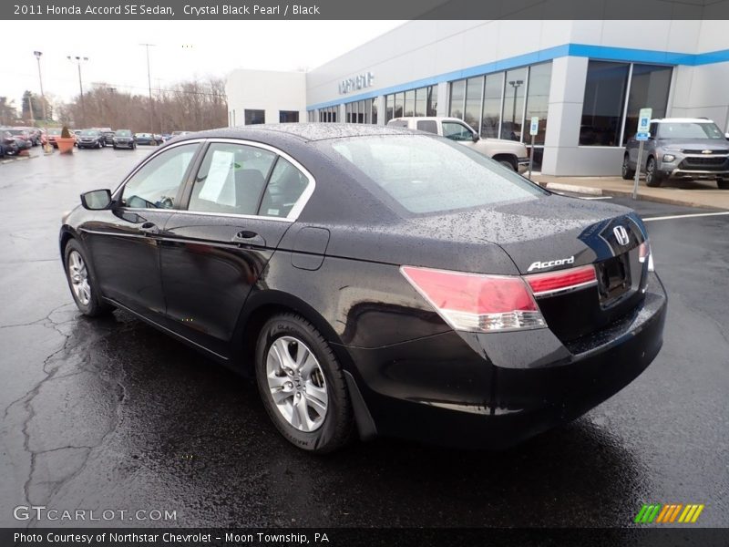 Crystal Black Pearl / Black 2011 Honda Accord SE Sedan