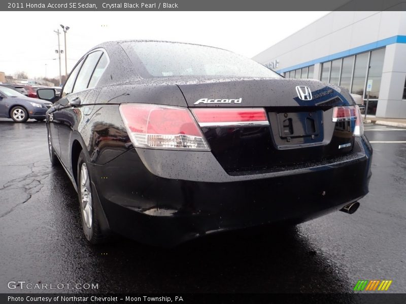 Crystal Black Pearl / Black 2011 Honda Accord SE Sedan