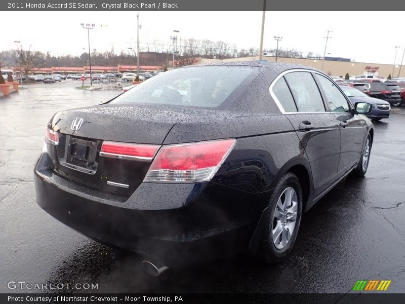 Crystal Black Pearl / Black 2011 Honda Accord SE Sedan