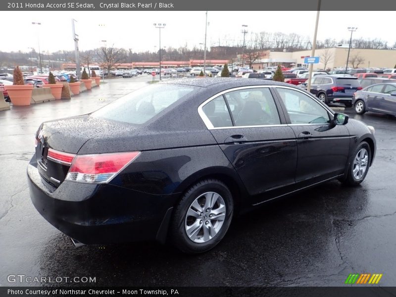 Crystal Black Pearl / Black 2011 Honda Accord SE Sedan