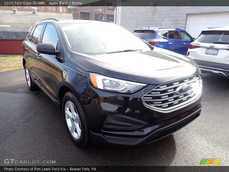 Agate Black / Ebony 2020 Ford Edge SE AWD