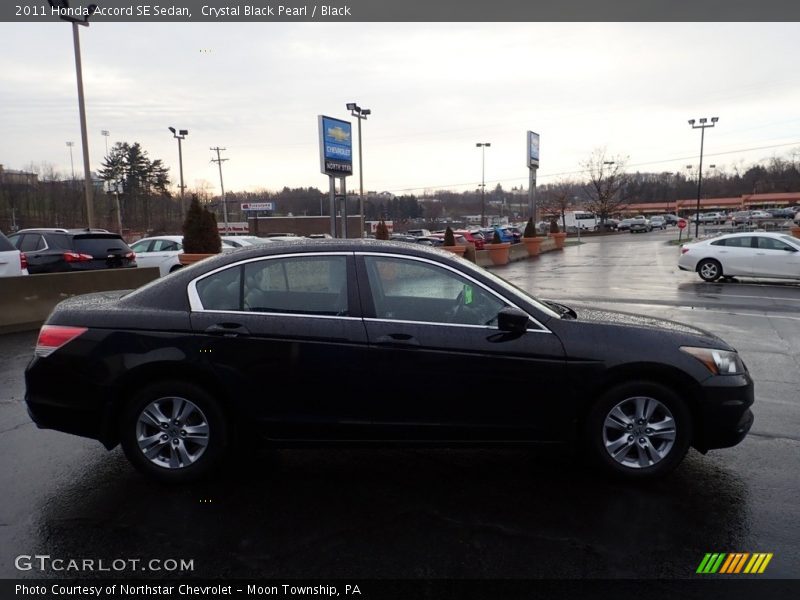 Crystal Black Pearl / Black 2011 Honda Accord SE Sedan