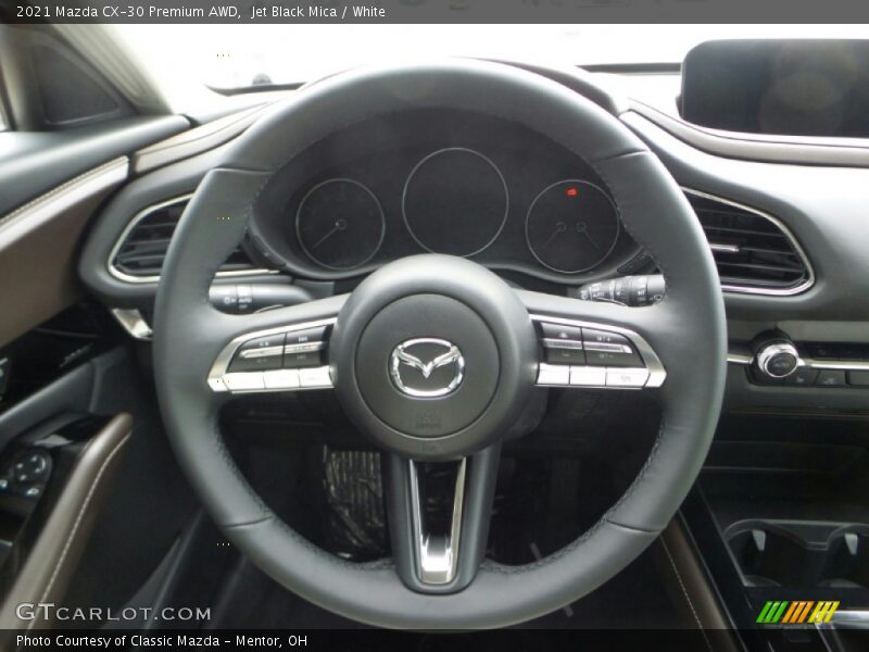 Jet Black Mica / White 2021 Mazda CX-30 Premium AWD