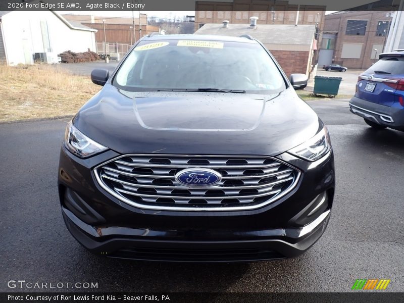 Agate Black / Ebony 2020 Ford Edge SE AWD