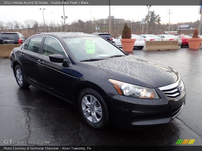 Crystal Black Pearl / Black 2011 Honda Accord SE Sedan