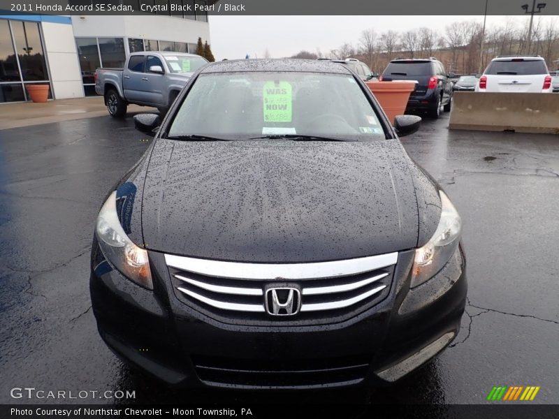 Crystal Black Pearl / Black 2011 Honda Accord SE Sedan