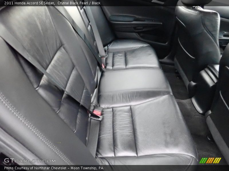 Crystal Black Pearl / Black 2011 Honda Accord SE Sedan