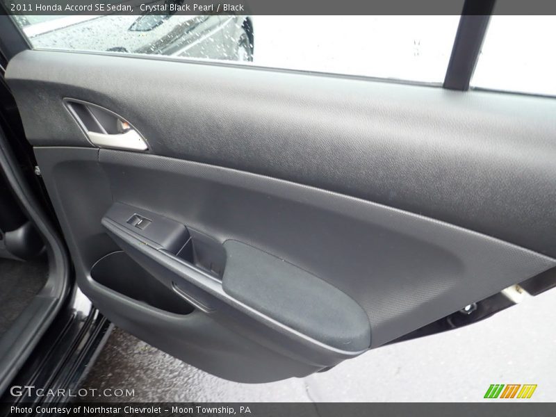 Crystal Black Pearl / Black 2011 Honda Accord SE Sedan