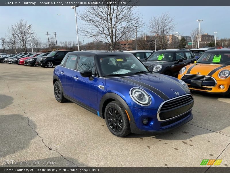 Starlight Blue Metallic / Carbon Black 2021 Mini Hardtop Cooper 4 Door