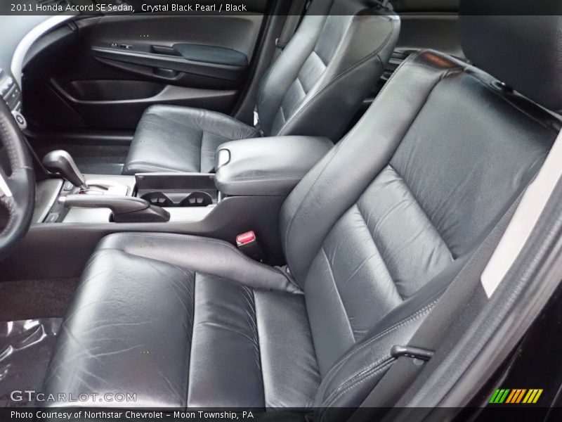 Crystal Black Pearl / Black 2011 Honda Accord SE Sedan