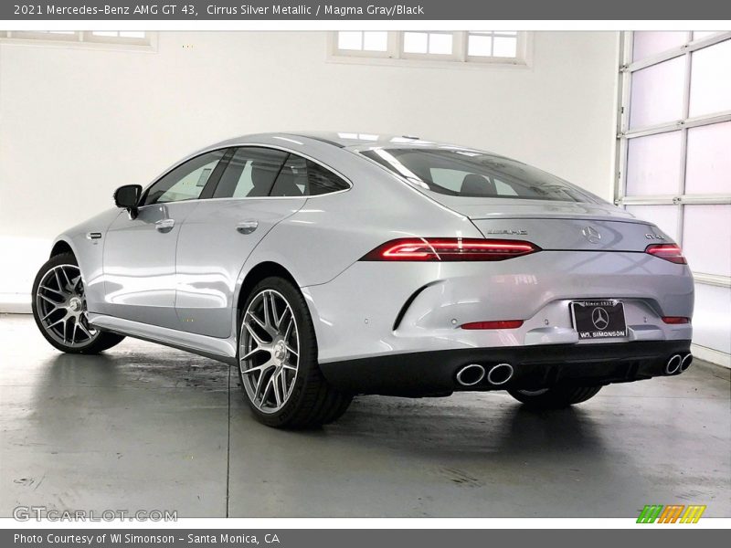 Cirrus Silver Metallic / Magma Gray/Black 2021 Mercedes-Benz AMG GT 43