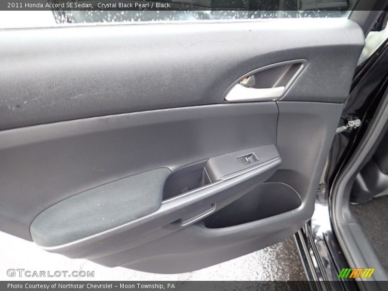 Crystal Black Pearl / Black 2011 Honda Accord SE Sedan