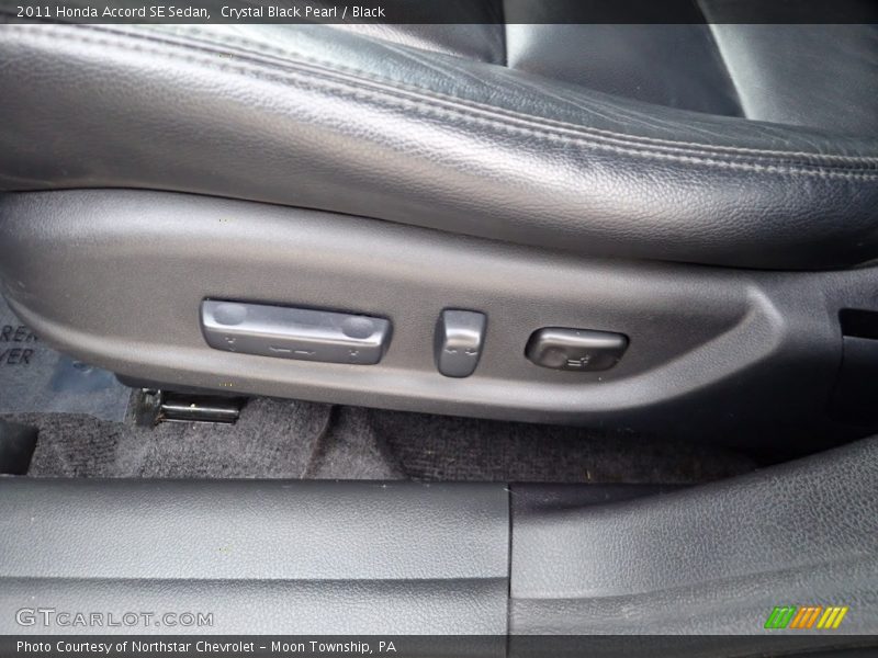 Crystal Black Pearl / Black 2011 Honda Accord SE Sedan